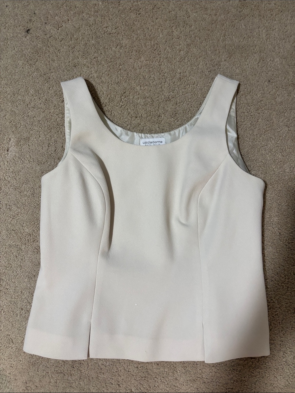 Liz Claiborne Ivory Cream Tank Top